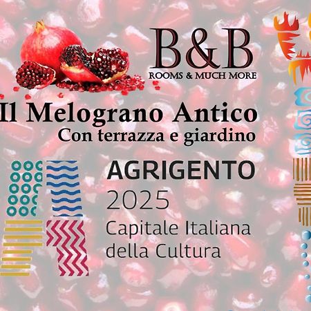 B&B Il Melograno Antico Con Terrazza E Giardino 아그리젠토 외부 사진